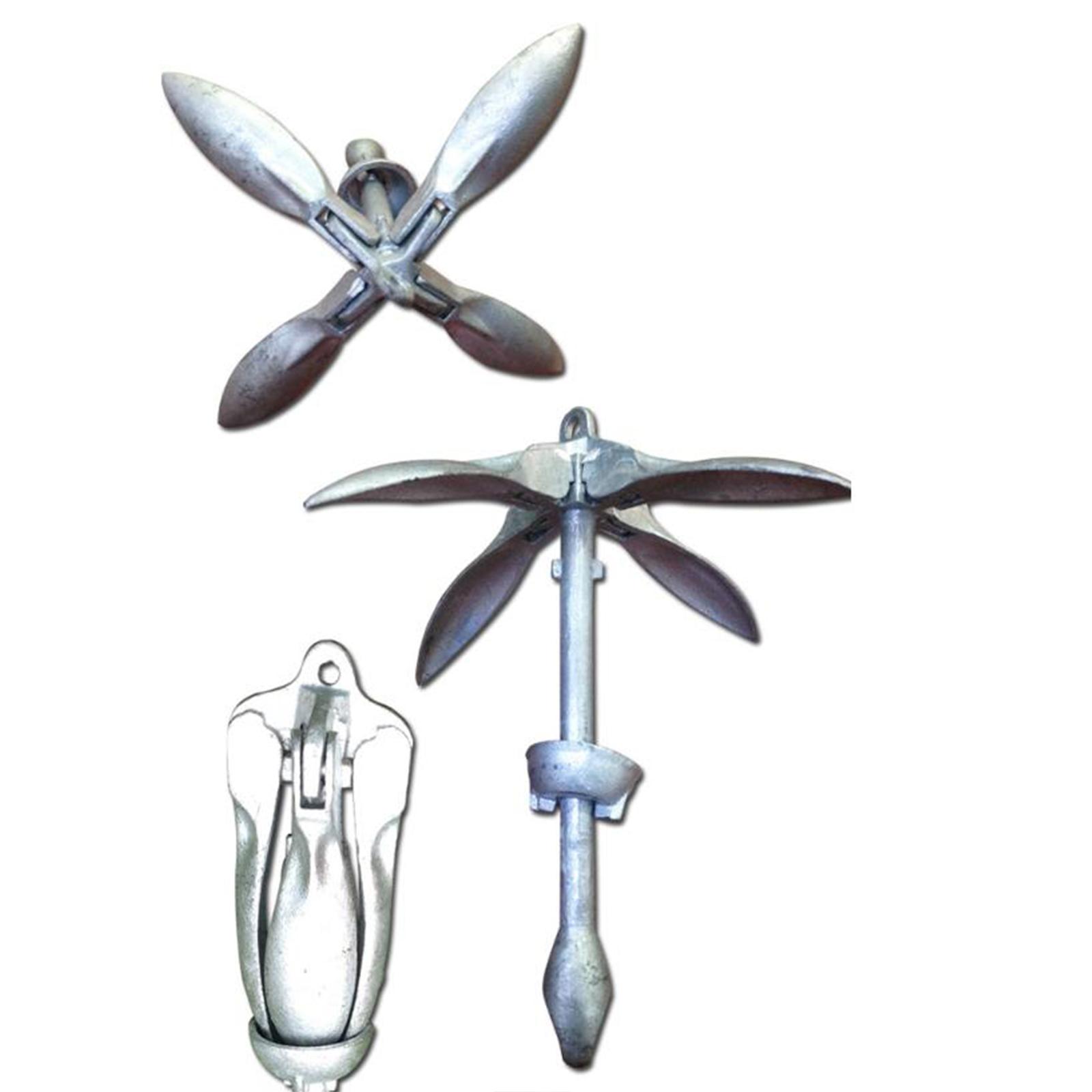 Fishing Boat Anchor - Équipement d'ancrage de bateau pliable, robuste,