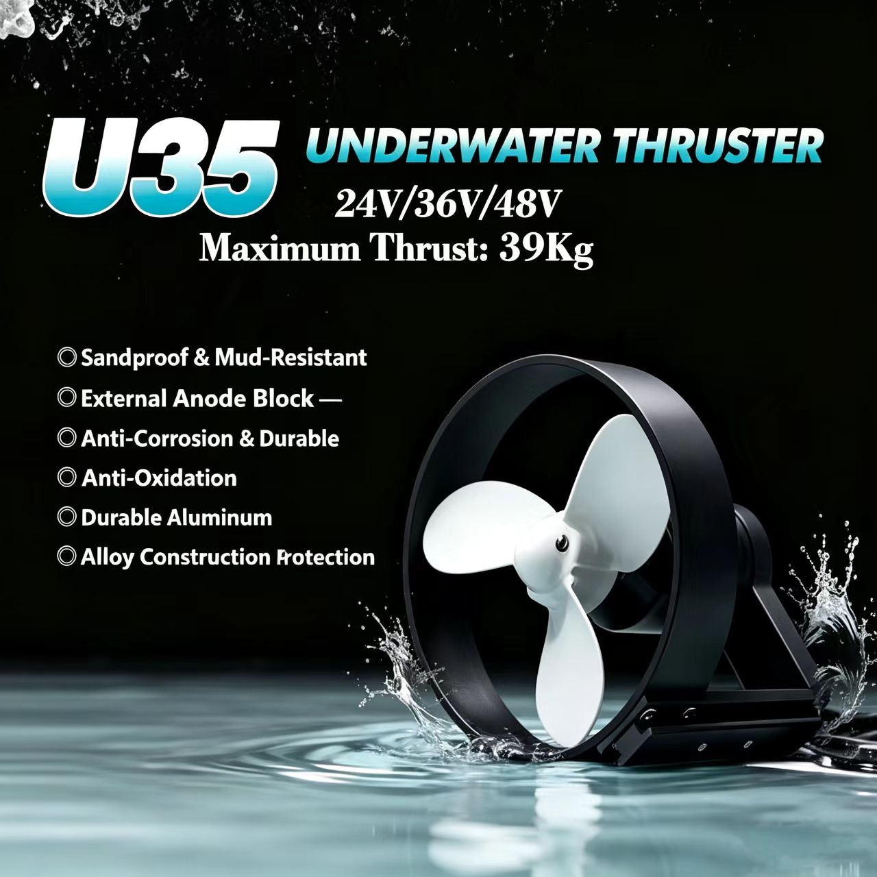 Moteur à hélice interne U35 24 - Fishing Boat Paddle avis et prix